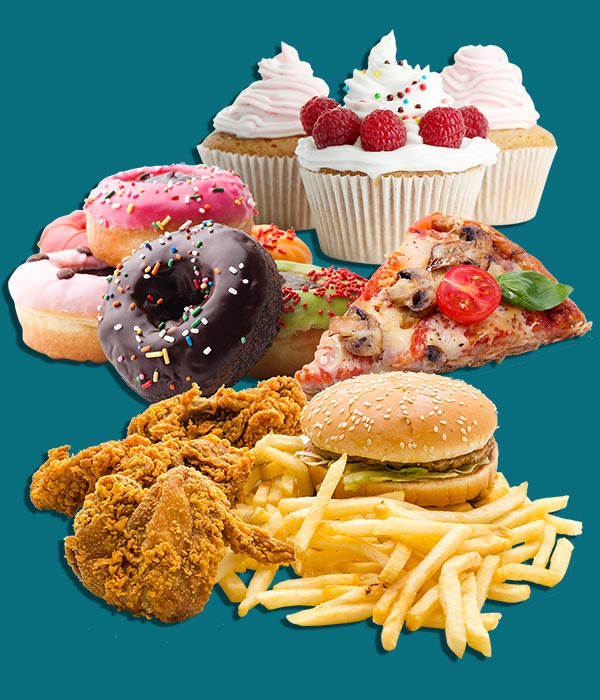هله هوله فست فود و غذاهای پر کالری