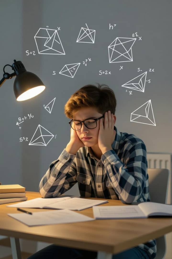 استرس دانش آموز هنگام انجام تکالیف مدرسه