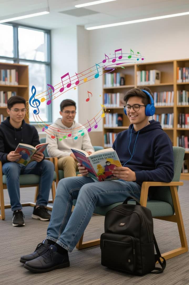 گوش دادن به موسیقی: