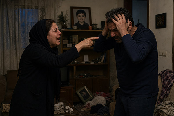 Adaptation ناسالم
سرزنش دائمی یکدیگر («تقصیر تو بود که اجازه دادی بره بیرون»).